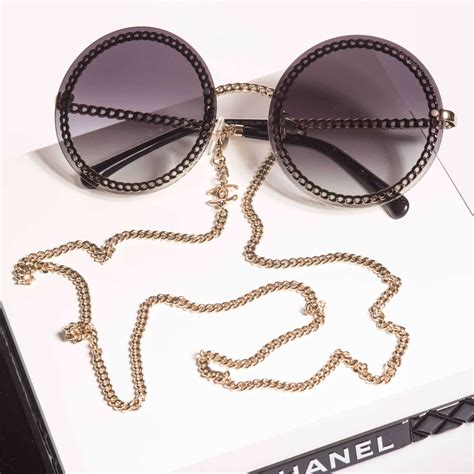 chanel brille mit kette